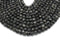 Black Labradorite Gemstone Beads, 8mm, Faceted